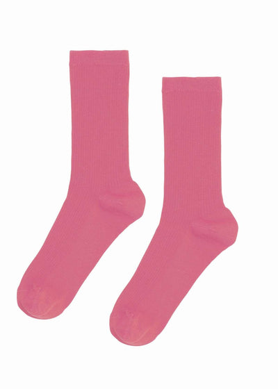Classic Organic Women Socks Raspberry Pink