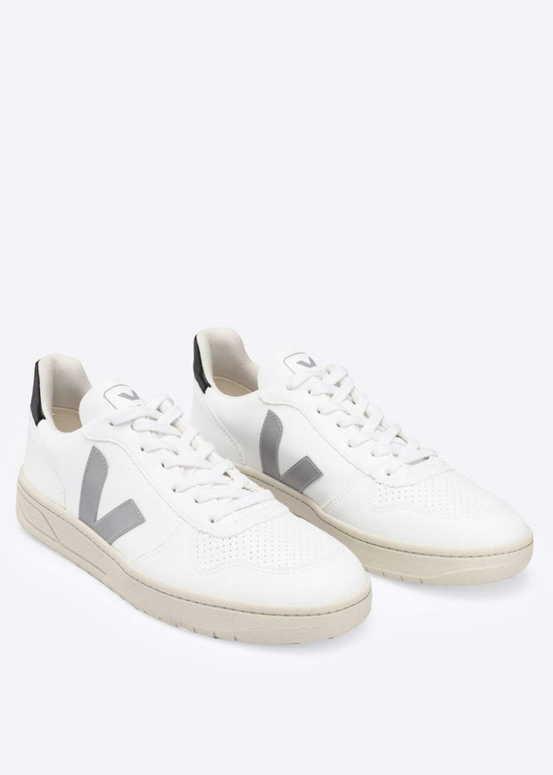 V10 Shoes White Oxford Grey Black