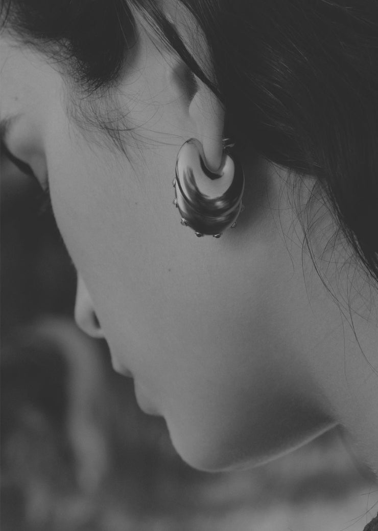 Caramella Earring Violet Silver