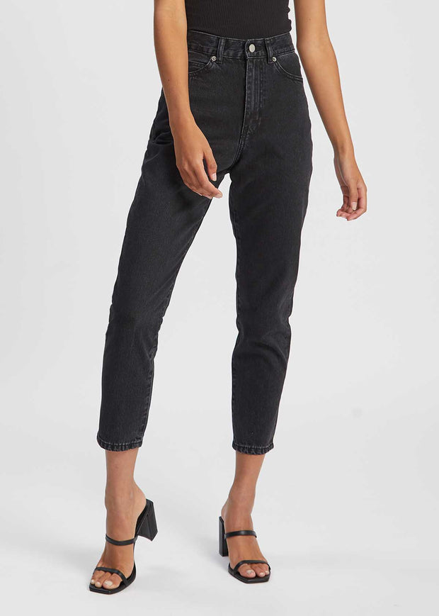 Nora Jeans Black Retro