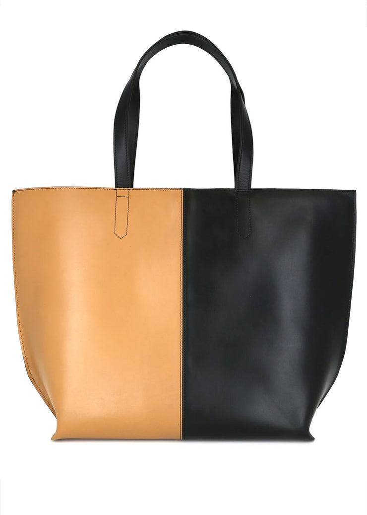 Fusion Colourblock Shopper Bag Black