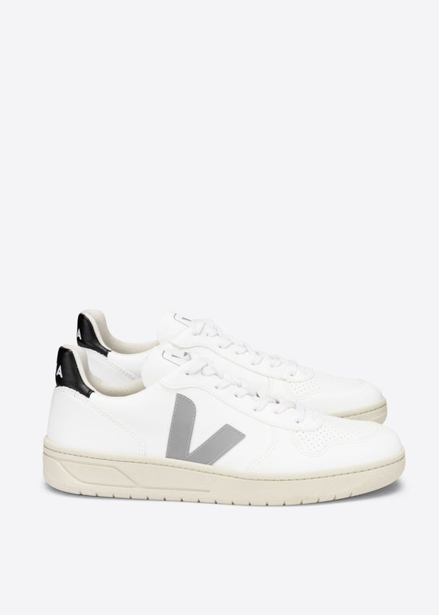 V10 Shoes White Oxford Grey Black