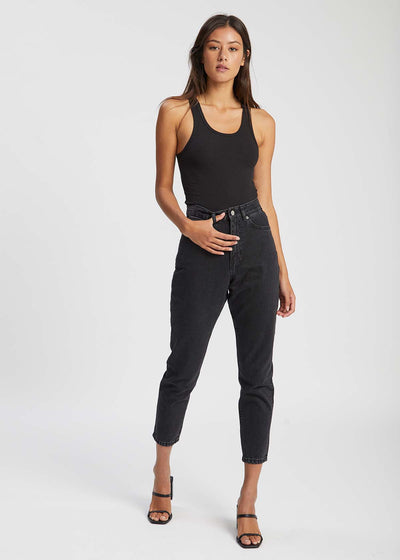 Nora Jeans Black Retro