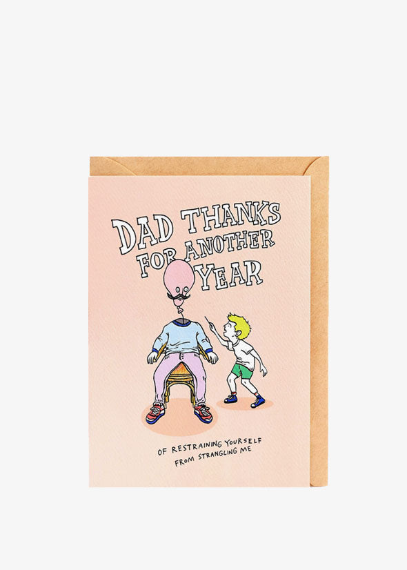 Restrained Dad Card